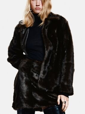 H&M Faux Fur Skirt